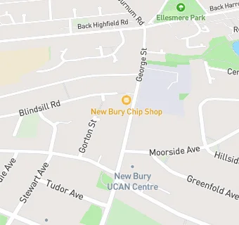 map for New Bury Chippy