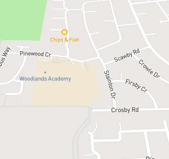 map for Woodlands Academy Breakfast Club