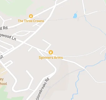 map for The Spinners Arms