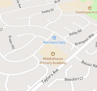 map for Middlethorpe Primary School