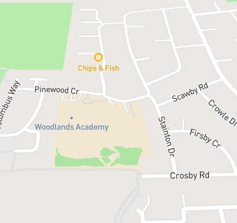 map for Woodlands Academy