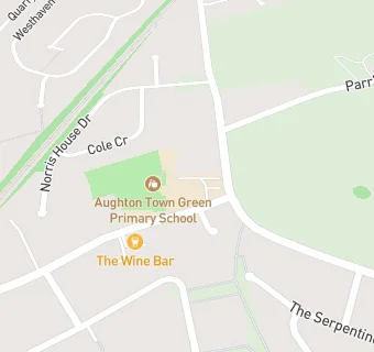 map for Aughton Town Green Primary School