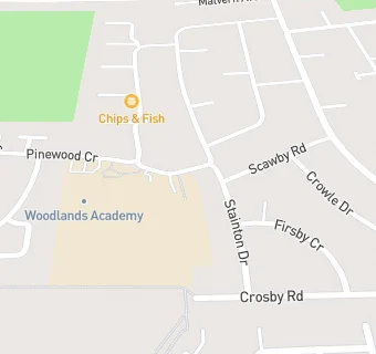 map for Mellors at Woodlands Academy