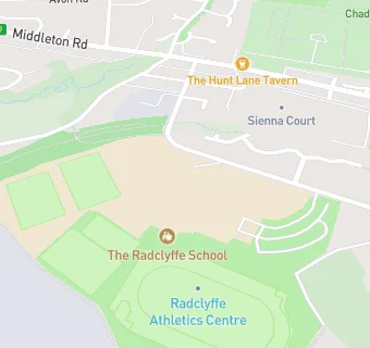 map for The Radclyffe School