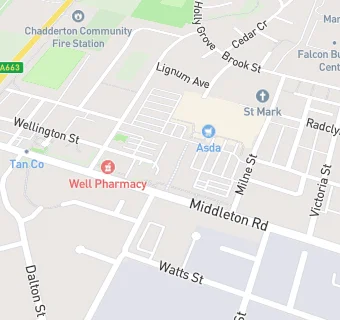 map for Chadderton Post Office