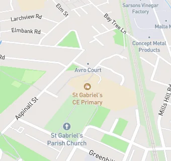 map for St Gabriel's Church of England Primary School