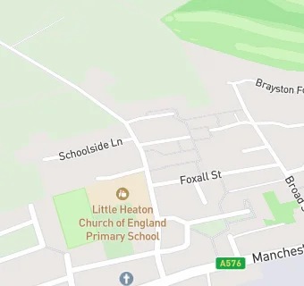 map for Little Heaton Church of England Primary School