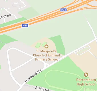 map for St Margaret's Church of England Primary School