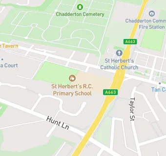 map for St Herbert's RC School