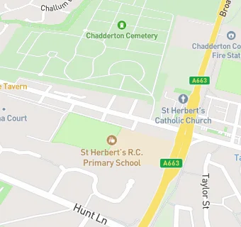 map for St Herberts RC Primary School