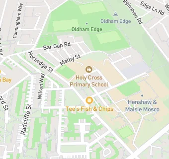 map for Holy Cross Infant School