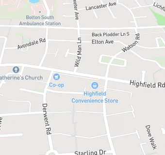 map for Highfield Surgery