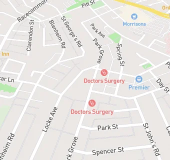 map for The Grove Medical Practice