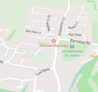 map for Penistone Group Practice - Silkstone Branch