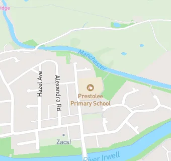 map for Prestolee Primary School