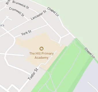 map for The Hill Primary Academy