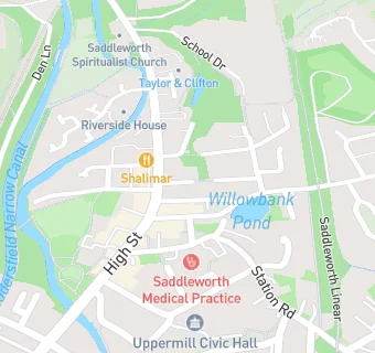 map for Uppermill Methodist Church