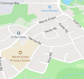 map for Marsh Green Medical Practice