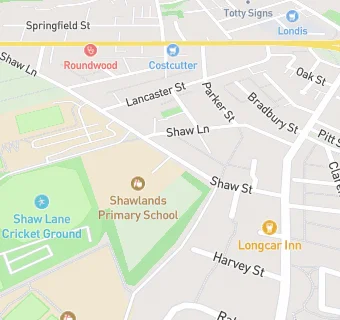 map for Shawlands Primary also incorporating Holyrood RC Primary