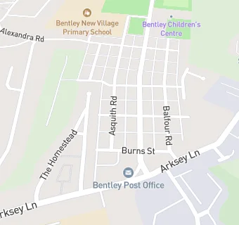 map for Bentley New Village Primary