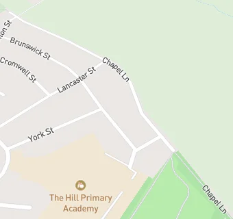 map for The Hill Infant School