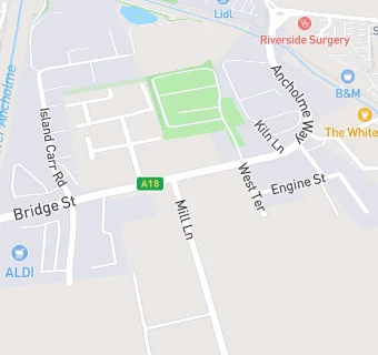 map for Brigg Service Station