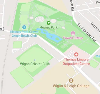 map for Wigan Youth Zone Canteen