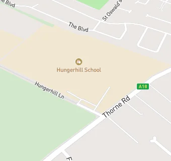 map for Hungerhill School A Specialist Centre for Science, Mathematics and Computing