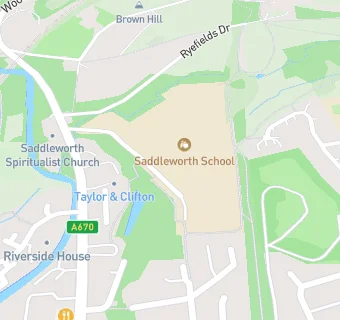 map for Saddleworth School