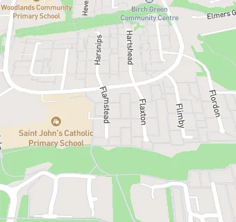 map for St John's Infant School