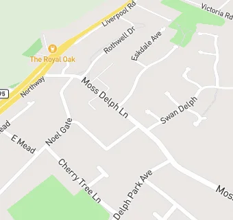 map for Aughton Stores