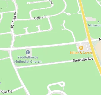 map for Yaddlethorpe Methodist Church/Hall