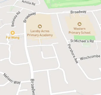 map for Laceby Acres Academy Catering