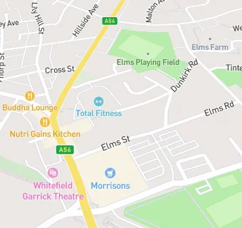 map for The Elms Medical Centre