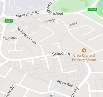 map for Skelmersdale Crow Orchard Primary School