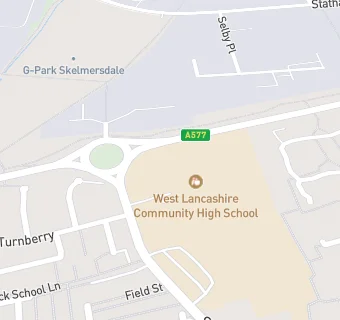 map for West Lancashire Community High School