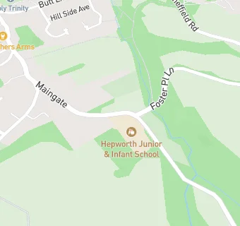 map for Hepworth Junior and Infant School