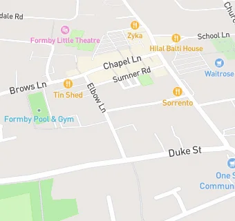 map for Formby Methodist Church