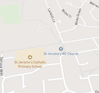 map for St Jeromes Parochial Hall