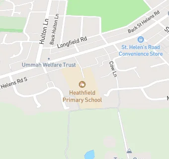 map for Heathfield Primary School