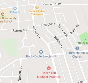 map for Gidlow Dental Surgery