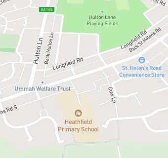 map for Heathfield C.P School