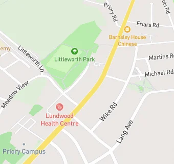 map for Lundwood Medical Centre Pms Practice