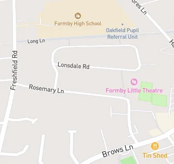 map for Formby Luncheon Club