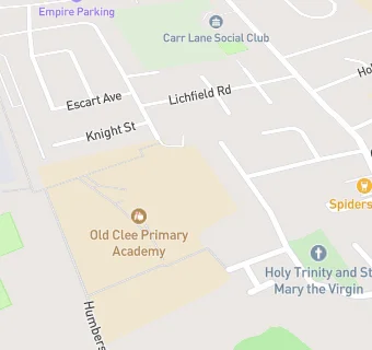 map for Old Clee Junior School