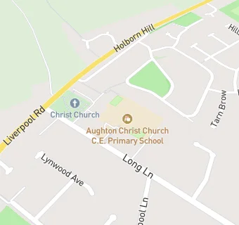 map for Aughton Christ Church Church of England Voluntary Controlled Primary School