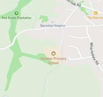 map for Gawber Primary School