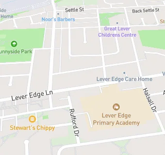 map for Lever Edge Care Home