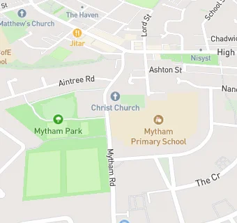 map for Mytham Primary School