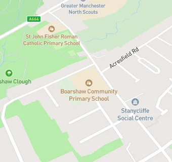 map for Boarshaw Community Primary School